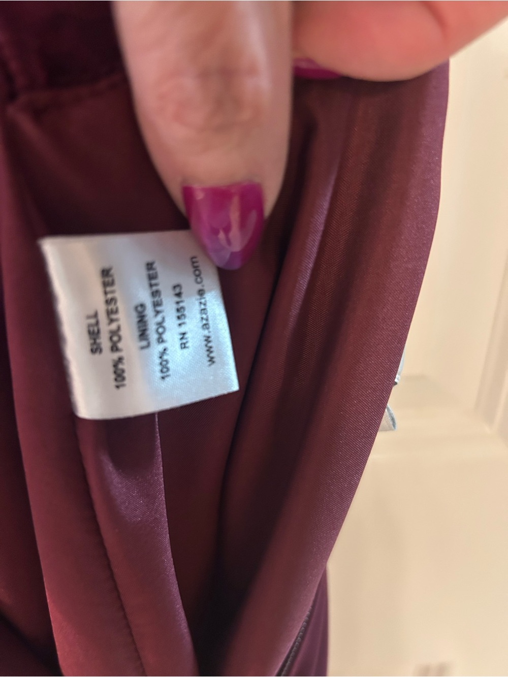 Azazie Ginger Allure Cabernet Maxi Dress NWT - Picture 15 of 15